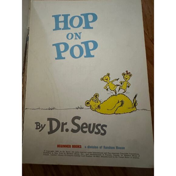 Vintage Dr. Suess Hop on Pop Bookclub Edition 1963 - Picture 4 of 4